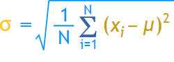  formula for Standard Deviation